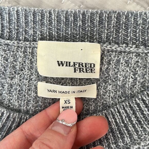 Wilfred Free‎ Aritzia Sweater Womens XS Wool Grey Knit - Picture 5 of 8